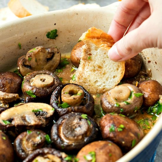 Roasted Garlic Mushrooms