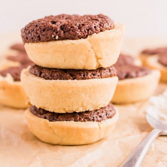 Chocolate Chai Brownie Pies