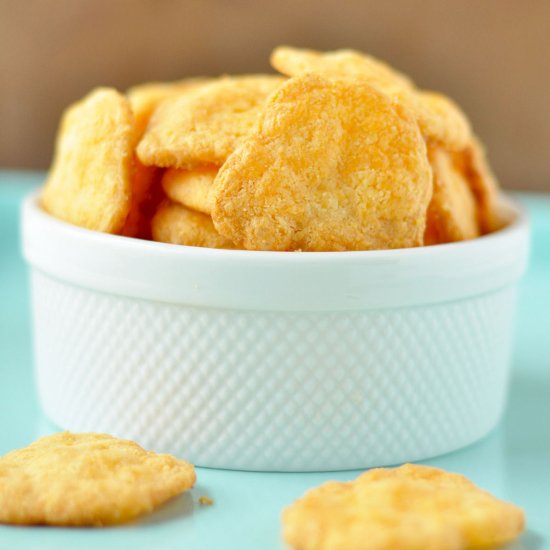 Low Carb Cheese Crackers- GF