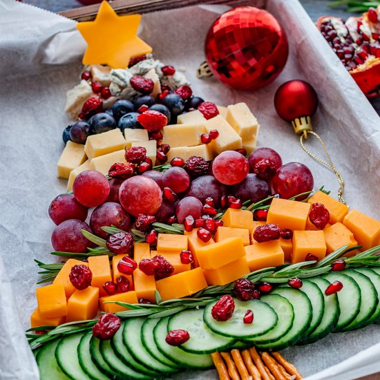 christmas tree cheese board