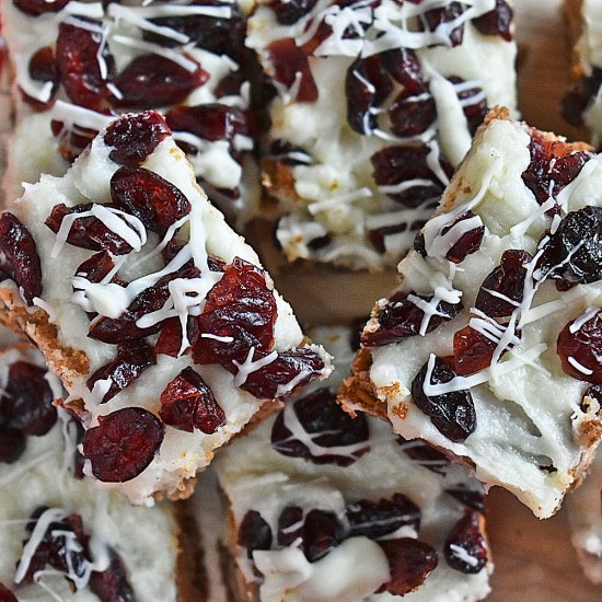 Cranberry White Chocolate Bars