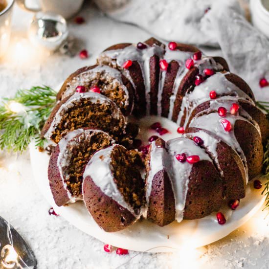 Vegan GF Gingerbread Bundt Cake