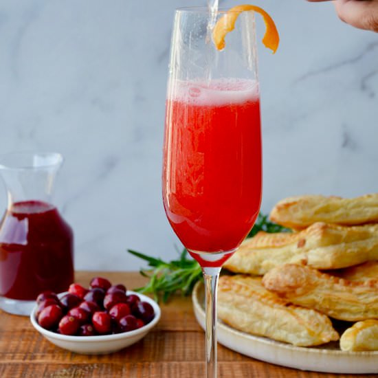 Cranberry Champagne Cocktail