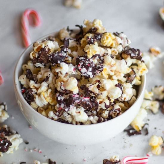 Peppermint Bark Popcorn