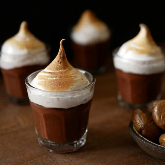 Chocolate & Chestnut Pots de Crème