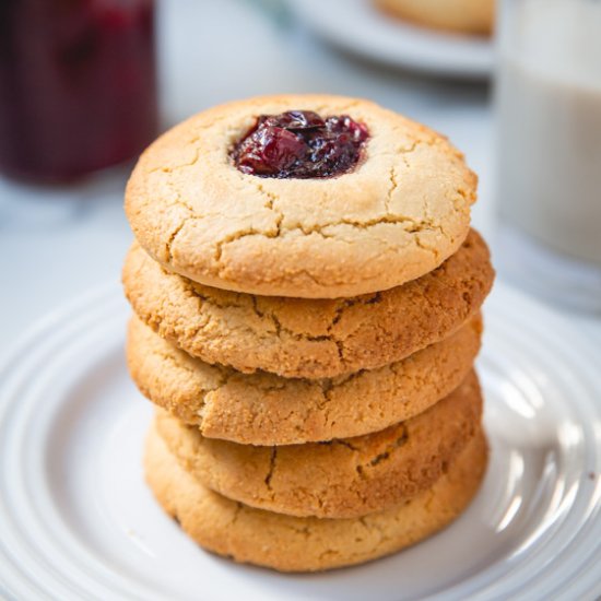 Easy Thumbprint Cookies (V/GF)