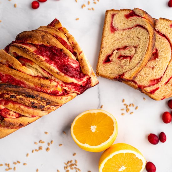 Cranberry Orange Brioche