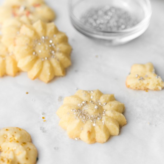 salted butter spritz cookies