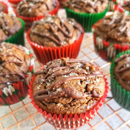 Chocolate Gingerbread Muffins