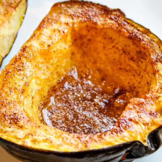 Roasted Brown Sugar Acorn Squash