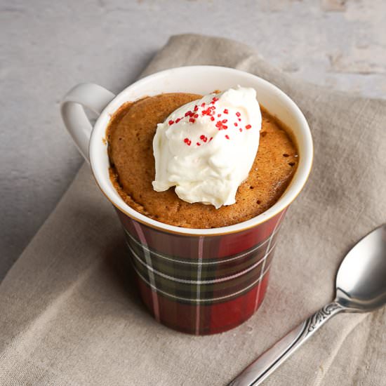 Gingerbread Mug Cake