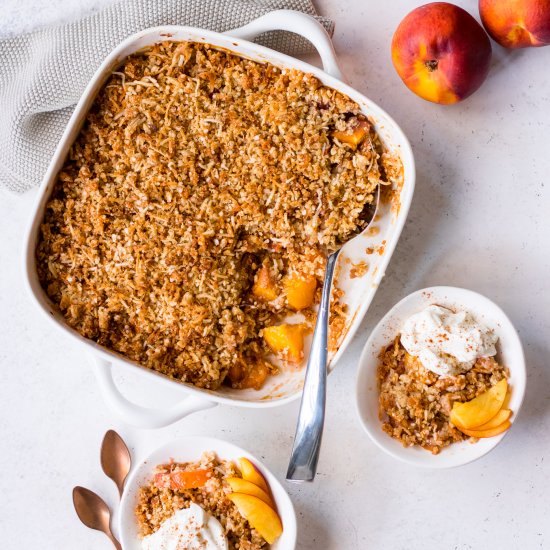 Gluten Free Stone Fruit Crumble