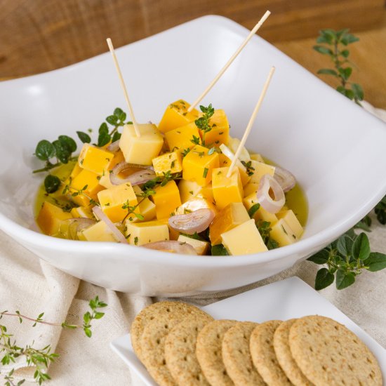 Marinated Cheese and Herbs