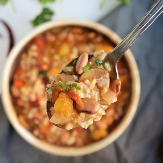 Warming Vegan Stew with Squash