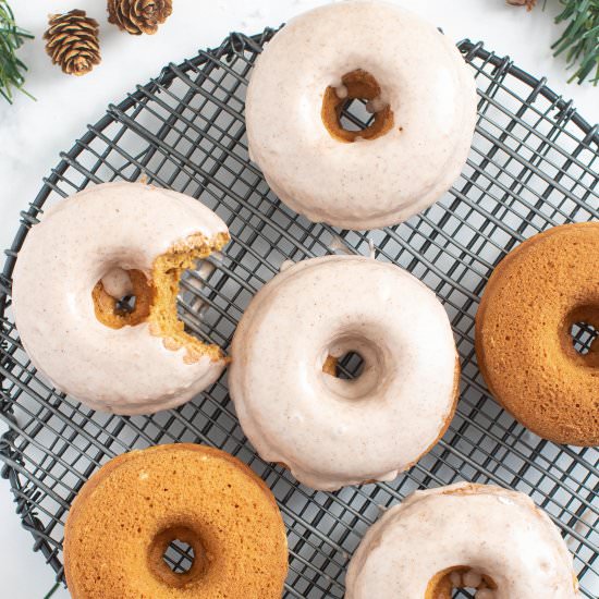 Gingerbread Donuts + Chai Glaze