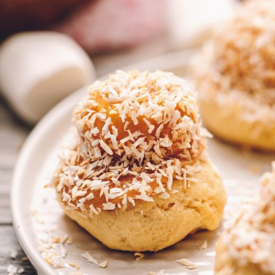 Toasted Coconut Straw Hat Cookies