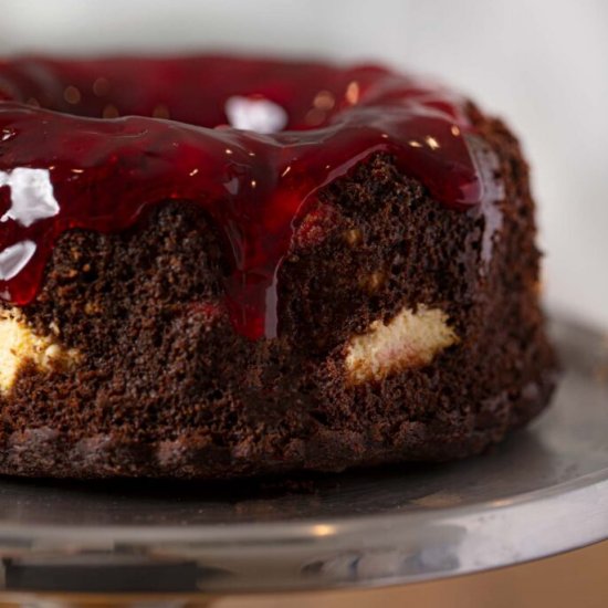 Cherry Chocolate Cream Cheese Bundt