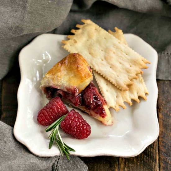 Baked Brie with Raspberries