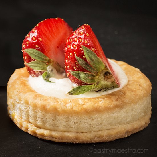 Chantilly and Strawberry Vol-au-Ven