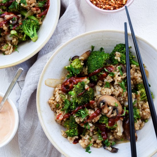 Korean Brown Rice + Vegetable Bowl