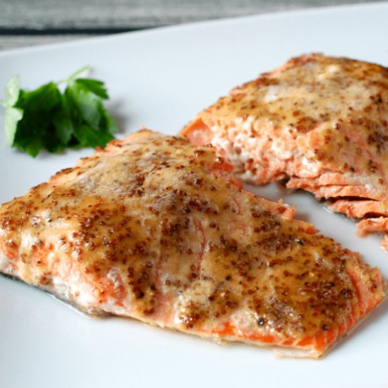 Honey Mustard Baked Salmon