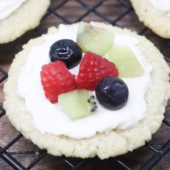 Fruit Pizza Sugar Cookies