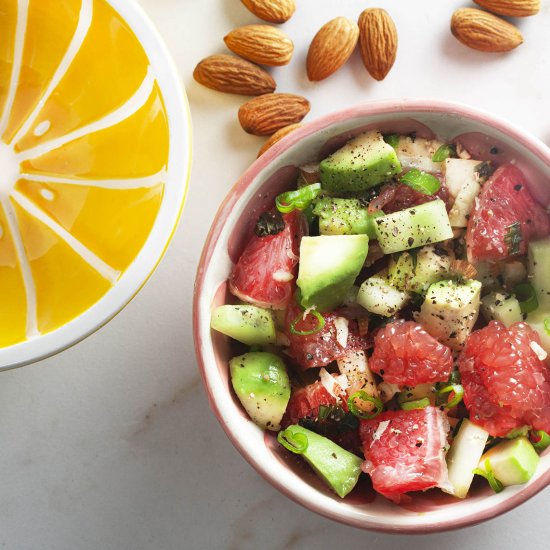 Grapefruit avocado salad