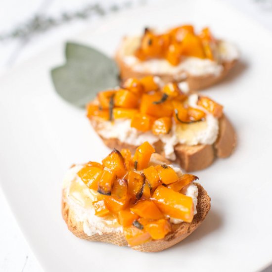 Butternut Squash Bruschetta