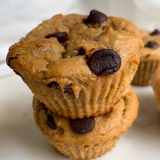 Sweet Potato Chocolate Chip Muffins