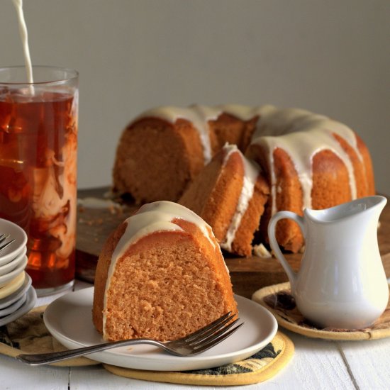 thai iced tea bundt cake