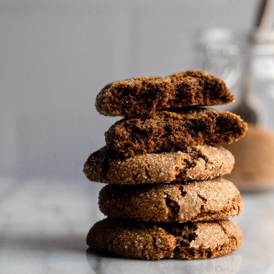 Paleo Soft Ginger Cookies