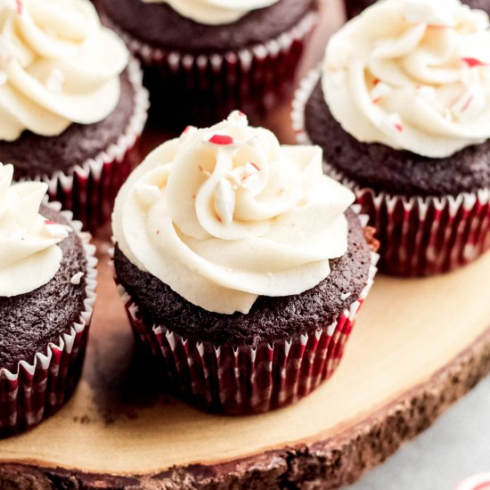 Chocolate Peppermint Cupcakes (GF)