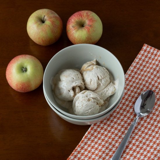 Caramel Apple No Churn Ice Cream