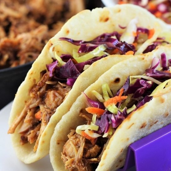 Instant Pot BBQ Pulled Pork Tacos