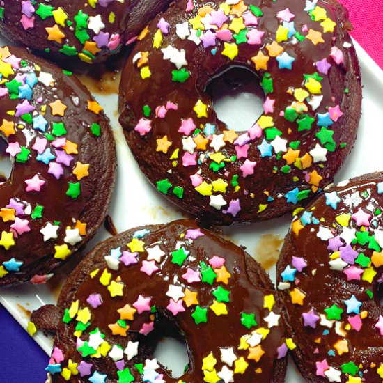 PALEO CHOCOLATE FROSTED DONUTS