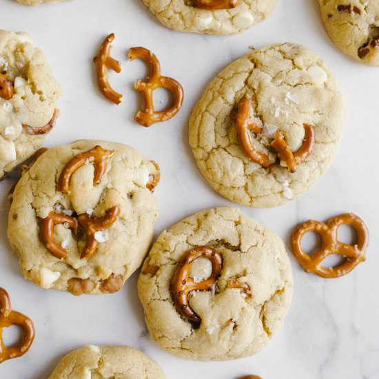 White Chocolate Caramel Cookies