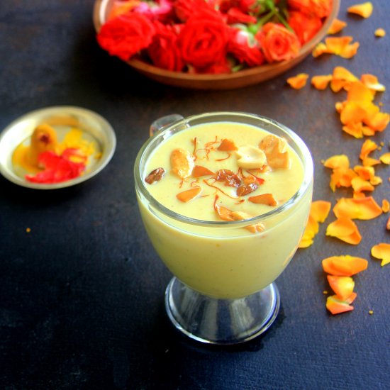 Chickpea flour milk sweet (kheer)