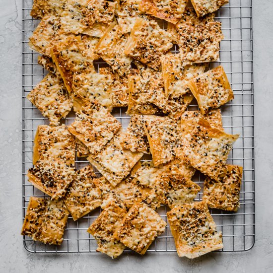 everything phyllo crackers