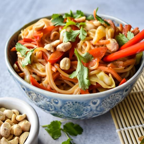 Healthy Asian Peanut Noodles