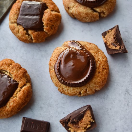 Healthy Peanut Butter Cup Blossoms