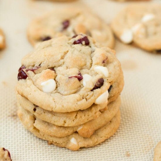 White Chocolate Cranberry Cookies