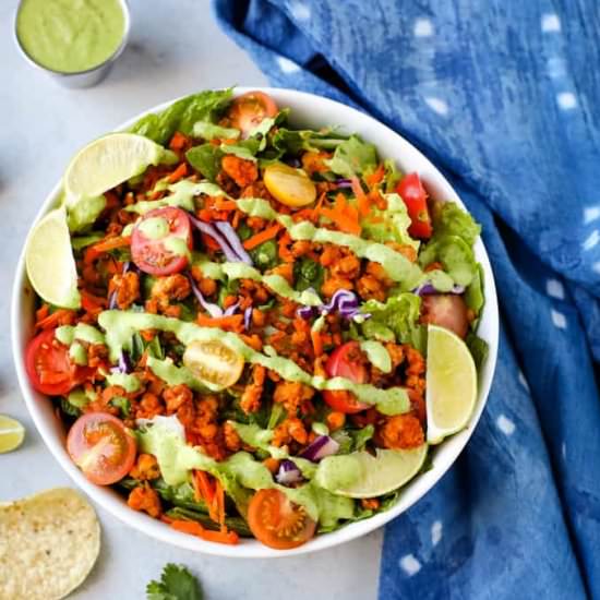 Tempeh Taco Salad