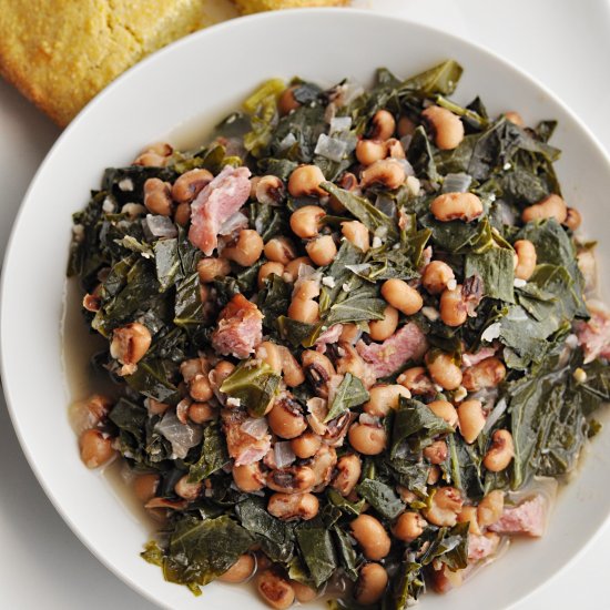 Southern Black Eyed Peas & Collards