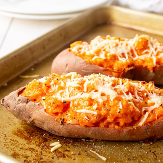 Twice Baked Sweet Potatoes