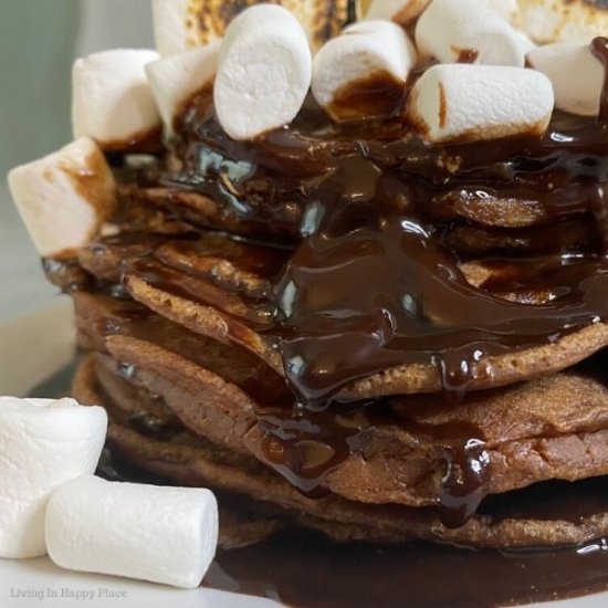 Hot Chocolate Pancakes