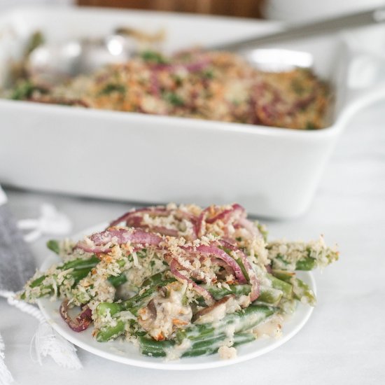 Healthier Green Bean Casserole