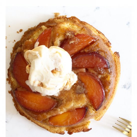 Peach Upside Down Buttercake