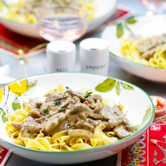 Easy Beef Stroganoff