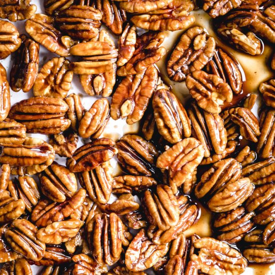 Stovetop Candied Pecans