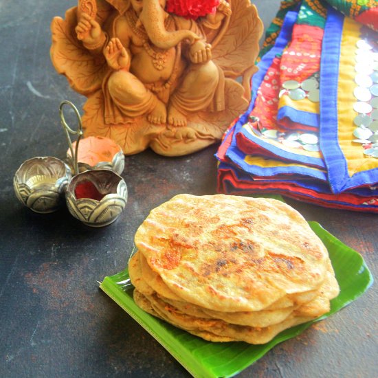 Wheat Carrot poli (flat bread)